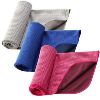 China Compressed Portable Microfiber Cooling Towel Custom Design Printed Fitness Outdoor Sports Cooling Towel for sale