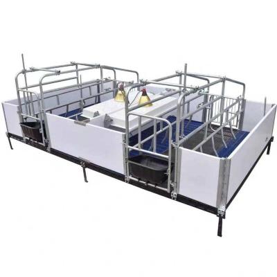 China Pig Hot dip galvanized piglet birth delivery bed pig farming equipment farrowing crate for sale