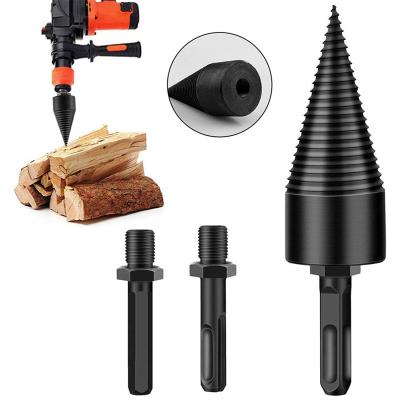 China Other Firewood Log Splitter, 3Pcs Drill Bit 32 42 45 50Mm Firewood Drill Bit Wood Splitter for sale