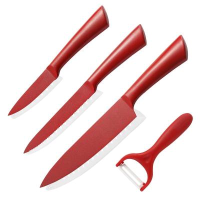 China New Trend Disposable Hollow Stainless Steel Handle With New Design Knife Sets Kitchen Knife Set Stainless Steel for sale