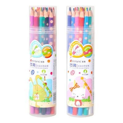 China Not Easy To Break 2021 New Design Crayons 24 Professional Colored Crayons Kids Art Supplies Set for sale