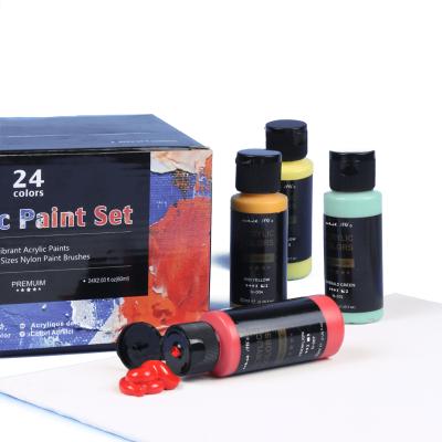 China Customized 60ml Artist Grade Acrylic Paint Fitted For Empty Canvas Paint 60mL for sale