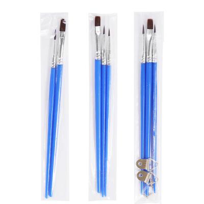 China Factory direct gouache acrylic paint brush set_DIY 3pcs set_DIY digital iron painting watercolor oil painting brush for sale