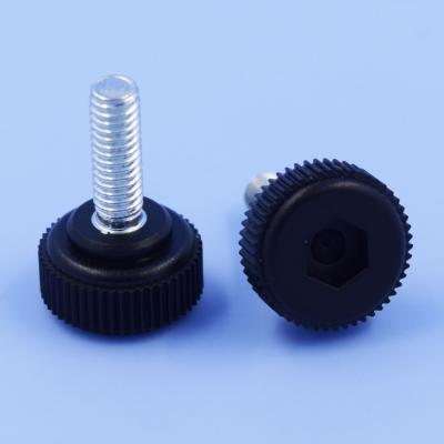 China Taichen China Round Head Natural Plastic Round Knurling Thumb Screw for sale