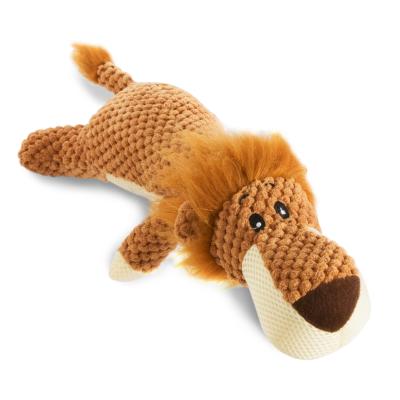 China Puppy Stocked Squeaky Toy, Interactive Stuffed Lion Plush Toy and Durable Rope Chew Toys Pack for Small, Medium Dogs for sale