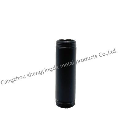 China Pipe Lines Connect Hot Sale Galvanized Pipe Black Nipple Threaded Pipe Fitting Nipple Industrial Steel For Handwork Furniture Decoration for sale