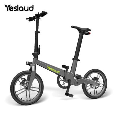 China Good Yeslaud 2021 electric scooter luxury electric bicycle folding bike suspension bike with design patent ebike for sale