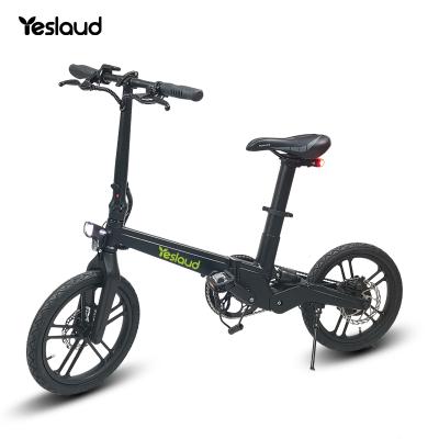 China Fashion design luxury ebike hidden battery 5.2 ah and 7 folding electric bicycle 5.2 ah ah with light weight for sale