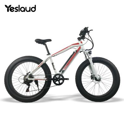 China Yeslaud Luxury 26inch Off Road Electric Bike Full Suspension Mountain E-Bike Bicicleta Electrica With USB Port for sale