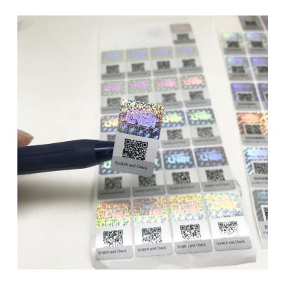 China Waterproof Logo Printing Customized Printed Adhesive Hologram Label Stickers, Adhesive Hologram Printed Sticker for sale