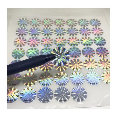 China Waterproof Custom Holo Sparkle Die Cut Sticker Holographic Waterproof Vinyl Sticker for sale