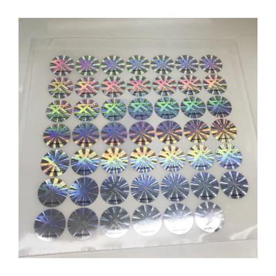 China Custom Waterproof Self Adhesive Vinyl Waterproof Glossy Hologram Die Cut Sticker Label Printing for sale