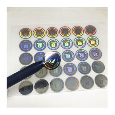 China Waterproof Logo Printing Customized Printed Adhesive Hologram Label Stickers, Adhesive Hologram Printed Sticker for sale