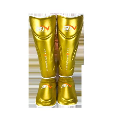 China Durable LOGO Custom Shin Guards Muttahida Majlis-e-Amal Muay Thai Instep Leg Pads Protective Kickboxing Gear for sale