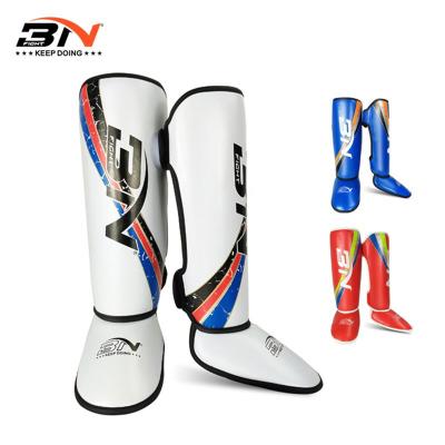 China BILLION Shin Kids PU Leather Boxing Protectors Muay Thai Sanda Karate Ankle Guard Muttahida Majlis-e-Amal Fighter Equipment for sale