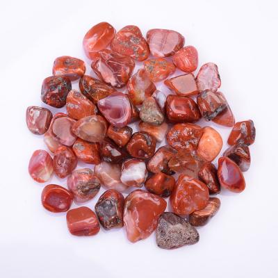 China China Wholesale Gemstone Southern Red Agate Crystal Gemstones Tumbled Gravel Crystals Healing Stone Stones for sale