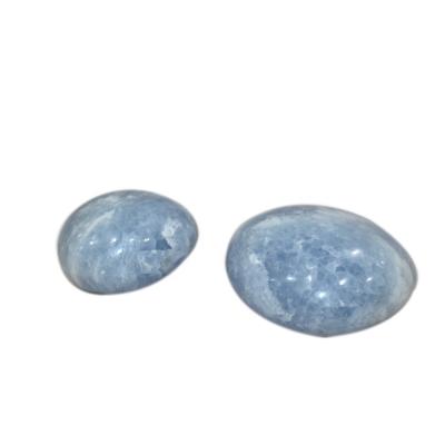 China China Kyanite Stone Palm Massage Stone Crystals Healing Natural Blue Stones Blue Calcite Quartz Tumbled Stone For Reiki for sale