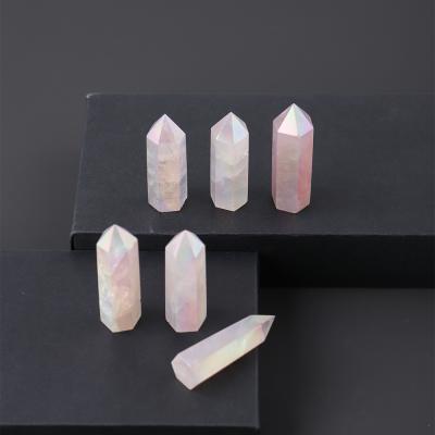 China China Wholesale Opens Crystals Healing Stones Crystal Towers Rose Aura Quartz Crystal Points for sale