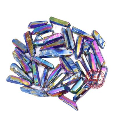 China China wholesale handmade colorful aura quartz crystal point for necklace for sale