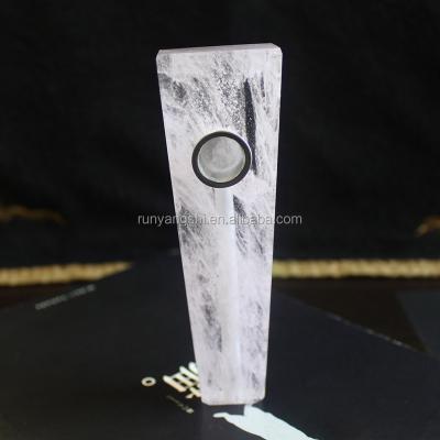 China Eco-friendly Wholesale Goods Flat End Quartz Pipes Smoke Clear Quartz Crystal Smoking Pipe for sale