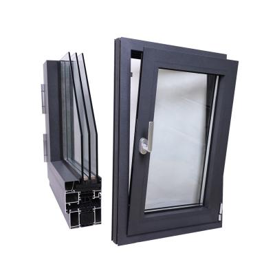 China Screen Factory New Technology Bridge Broken Window Folding Seamless Welded Energy Efficient Aluminum Casement Glass Windows for sale