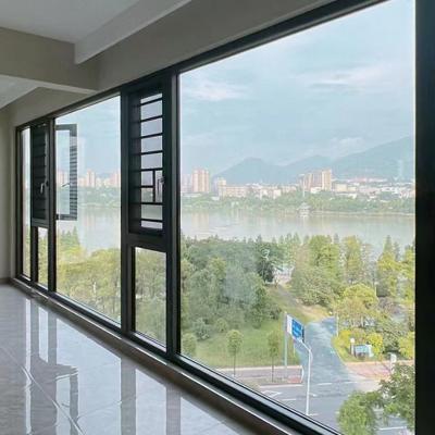 China Folding Screen Development Manufacturer Aluminum Windows Price With Stainless Steel Screen For Construction for sale