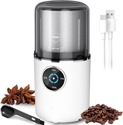 China Hot Sale Outdoor Mini Burr Coffee Grinder Portable Rechargeable From Amazon for sale