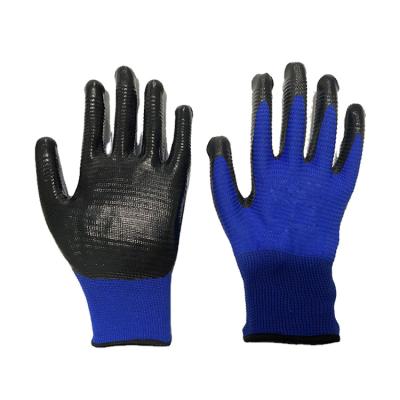 China Hot Selling Comfortable Accept Custom Made Zebra-stripe Anti-Slip Industrial Working Gloves for sale