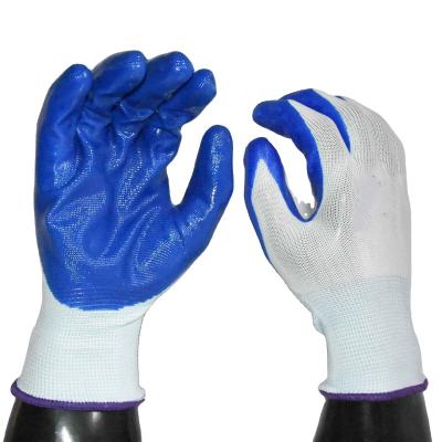 China General Purpose Coated Protective Device Felling Work Gloves Nitrile Printing XXL Shell Anti Silkscreen Logo Size Cutting Package Origin for sale