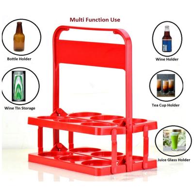 China Minimalist Collapsible 6-Pack Beer Bottle Holder-Small for sale