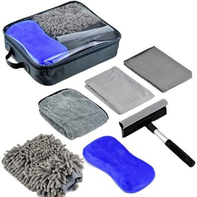 China PP Wash Cleaning Tools Kit Easy To Carry Car Wash Kit 7 PCS Car Wash Set for sale