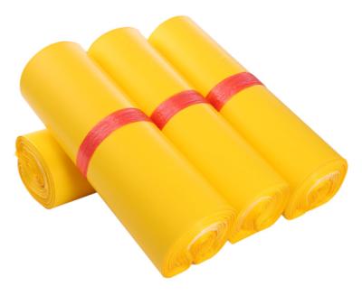 China Biodegradable BAG Fast Shipping 100 MOQ Manufacturer Supply Waterproof Yellow Plastic Mailing Envelopes Mailing Polymailers For Posting Courier Bags for sale