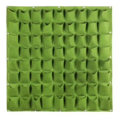 China With USB Amazon Hot Selling Held Vertical Planter 36 Pocket Wall Hanging Grow Bag Vertical Garden Wall Felt Bag for sale