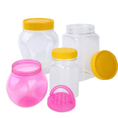 China Unique Design Customized Food Storage Jar OEM Plastic Supplement Bottle Vitamin Bottle Plastic Packaging for sale