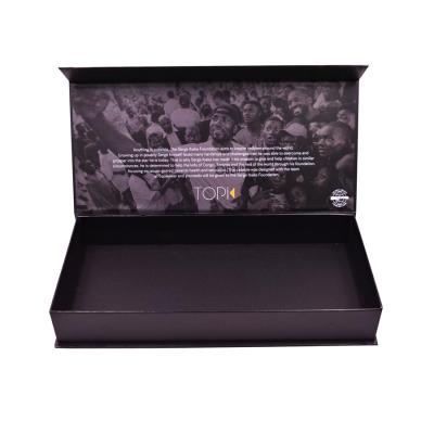 China Recycled Materials Custom Printing Rigid Cardboard Packaging Mens Underwear Luxury Gift Box Black Magnetic Gift Box for sale