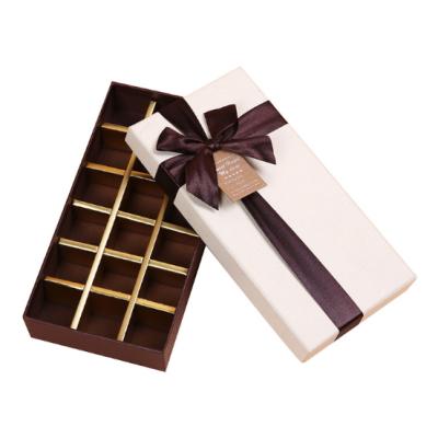 China Recyclable Wholesale Custom Christmas Gift Boxes Cookie Candy Paper Packaging Chocolate Boxes With Divider for sale