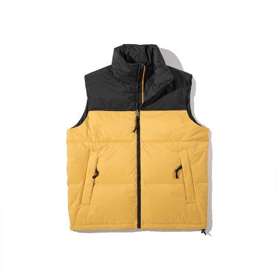 China Breathable Two Color Sleeveless Stripper Vest Custom Down Jacket Man Winter Jacket Available For Woman Too for sale