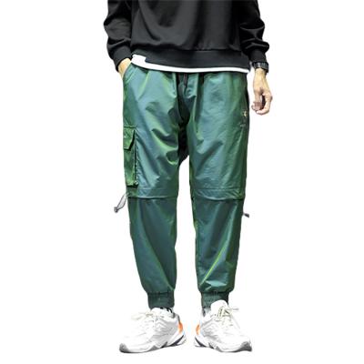 China Breathable Spring Mid-waist Slim Men's Fashion Pants Pure Color Gradient Pants Fashion Man Pants Loose Trend for sale