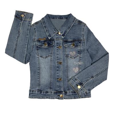 China Factory Sale Widely Used Breathable Dress Eco-friendly Stretch Various Wholesale Plus Size Kids Denim Jacket for sale