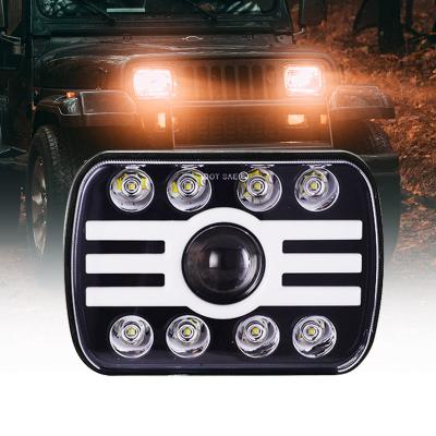 China Good Price 65W Headlight Car Led Headlight 7 Inch Rectangle Universal Led Headlights 195*140*80 Mm for sale