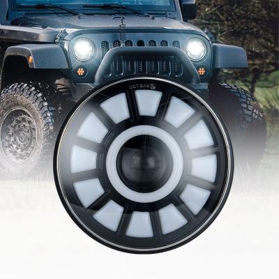 China 6000-6500K Wholesale Headlight 45W Led Headlight Round Headlight Led Light For Jeep Car 175*175*80mm for sale