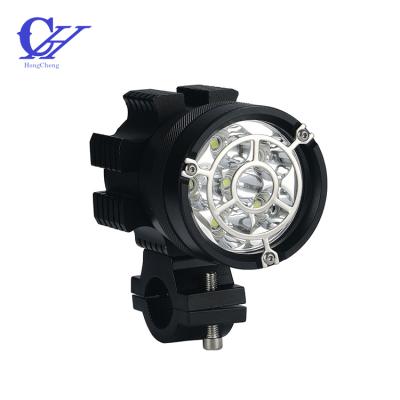 China Hot Selling 60W Motocross Spotlight Dirt Bike IP67 Round Led Motorcycle Spotlight 100*71*71 mm for sale