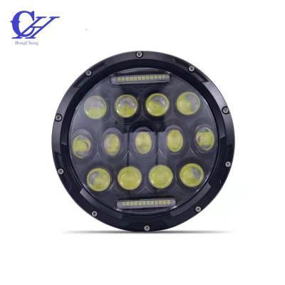 China Round 7 Inch Easy Installation Led Round Headlamp Headlamp For Jeep 178*178*105 mm for sale