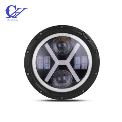 China Night Driving Lighting System 7 Inch Round Led Headlight Truck Headlamps 175*175*105 Mm for sale