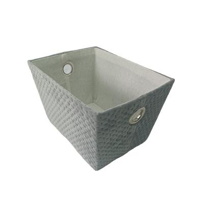 China Viable Flannel Storage Bins Fabric Storage Basket For Shelves For Closet Shelf Nursery Organizing Toy for sale