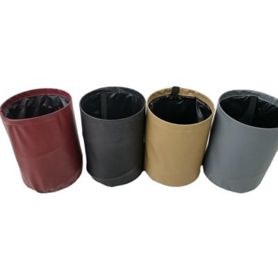 China New Multifunctional Organizer For Front Seat Pop Up Hamper Iron Leatherette Car Cup Holder for sale