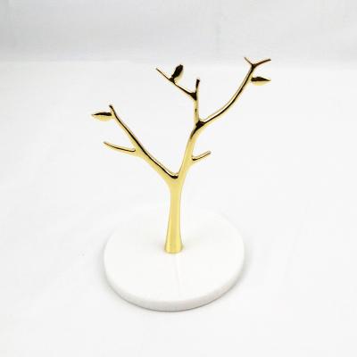 China Eco-friendly New Style Marble Jewelry Stand Marble Display Tree for sale