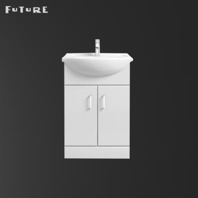 China Modern European Ceramic Vanity Cabinet Lavatory Bathroom Sink 650mm for sale