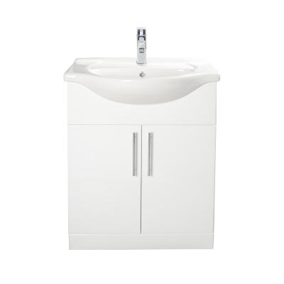 China China Hot Sale Bathroom Cabinet Shampoo Long Easy Clean Sink 550mm Modern Oval Travertine Single Hole Basins Cabinet Free Spare Parts for sale