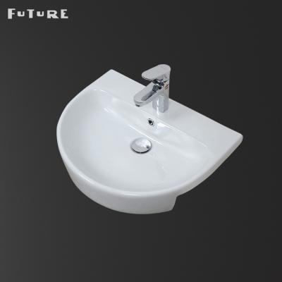 China Eco-friendly Art Ceram Sink Ceramic Mold Casting Vanity Bathroom Wash Semi Recessed Basin for sale